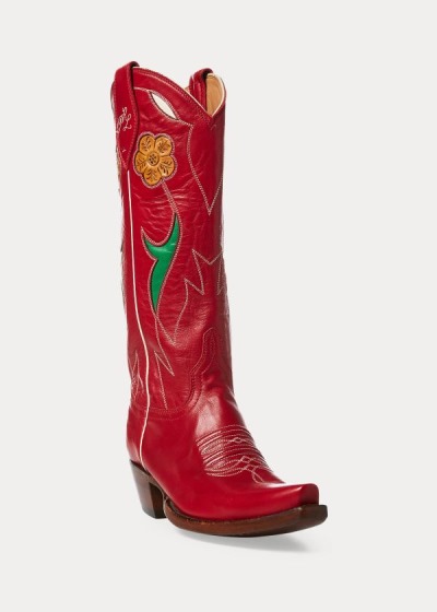 Botas Cowboy Polo Ralph Lauren Selene Couro Mulher 30261-DHFM